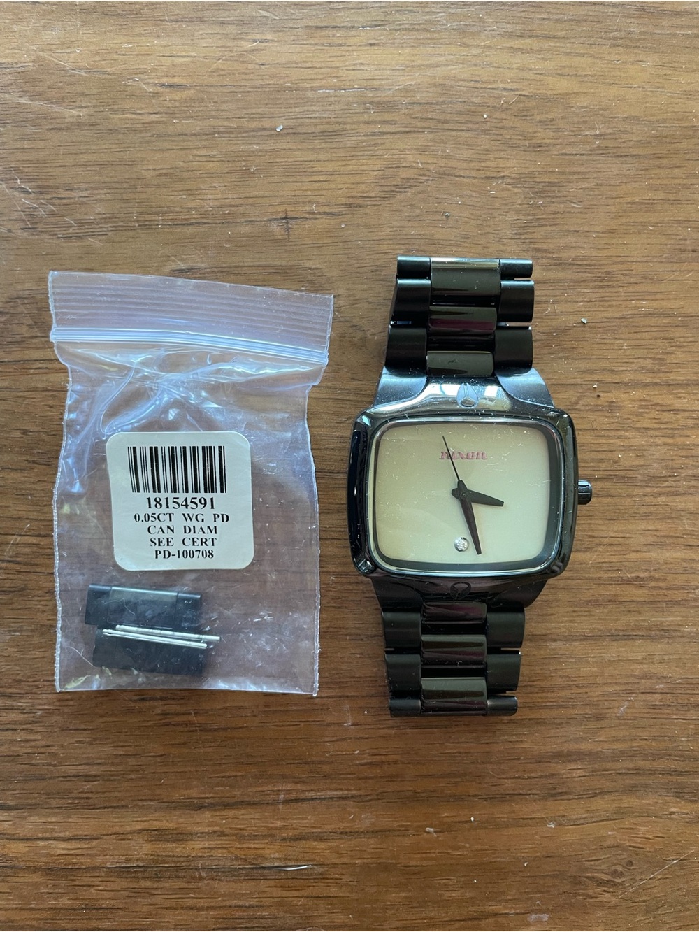 Nixon Men's the player yes it’s real vintage diamond Black watch Japan